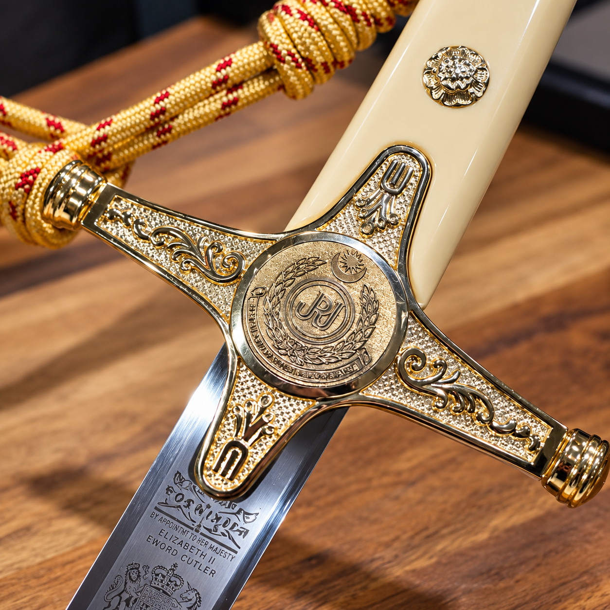 Custom emblem on the ceremonial sword