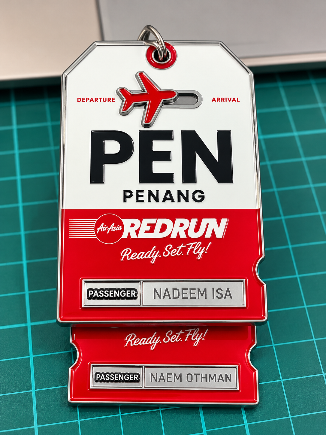 Medal or merchandise engraving for an event