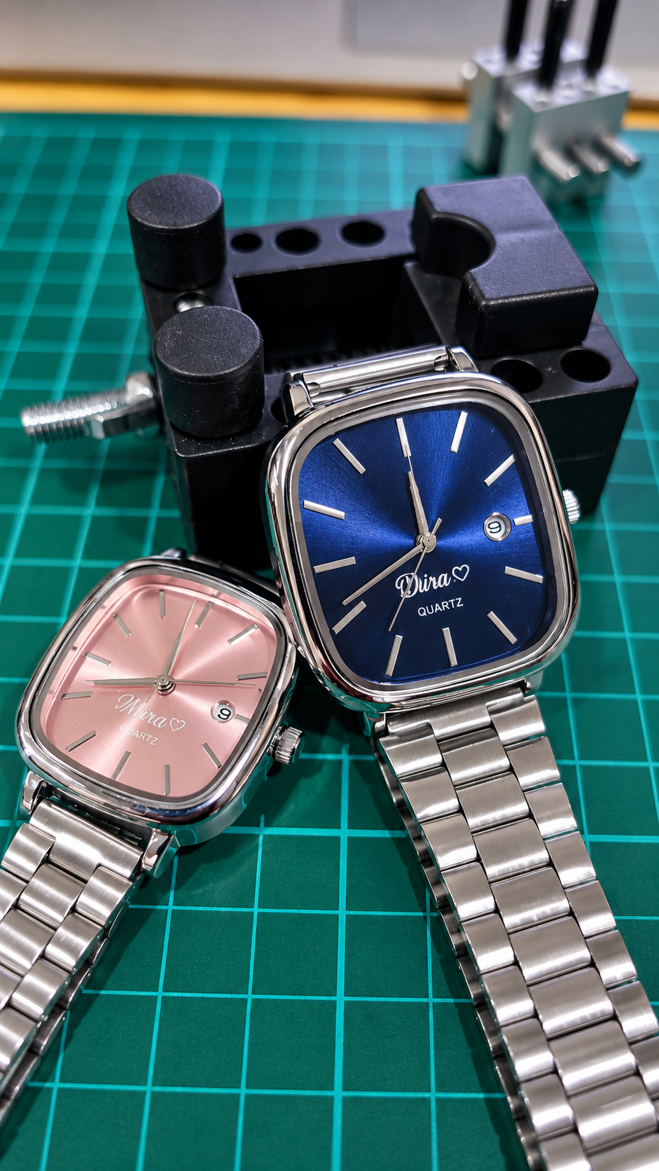 Personalised engraving on a watch plate